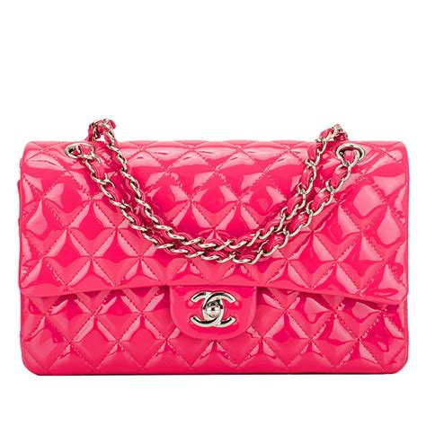 chanel patent pink medium flap bag|pink Chanel bag 2020.